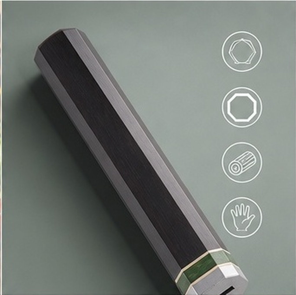 Japanese Knife - Replacement Octagonal Wooden Handle for Japanese