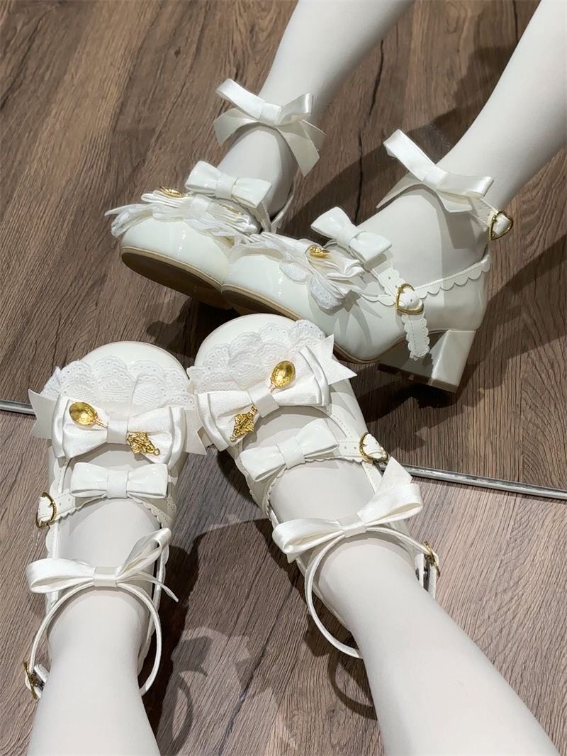 Kawaii Lolita Shoes With Heart - огляд і ціна Japanese Tea