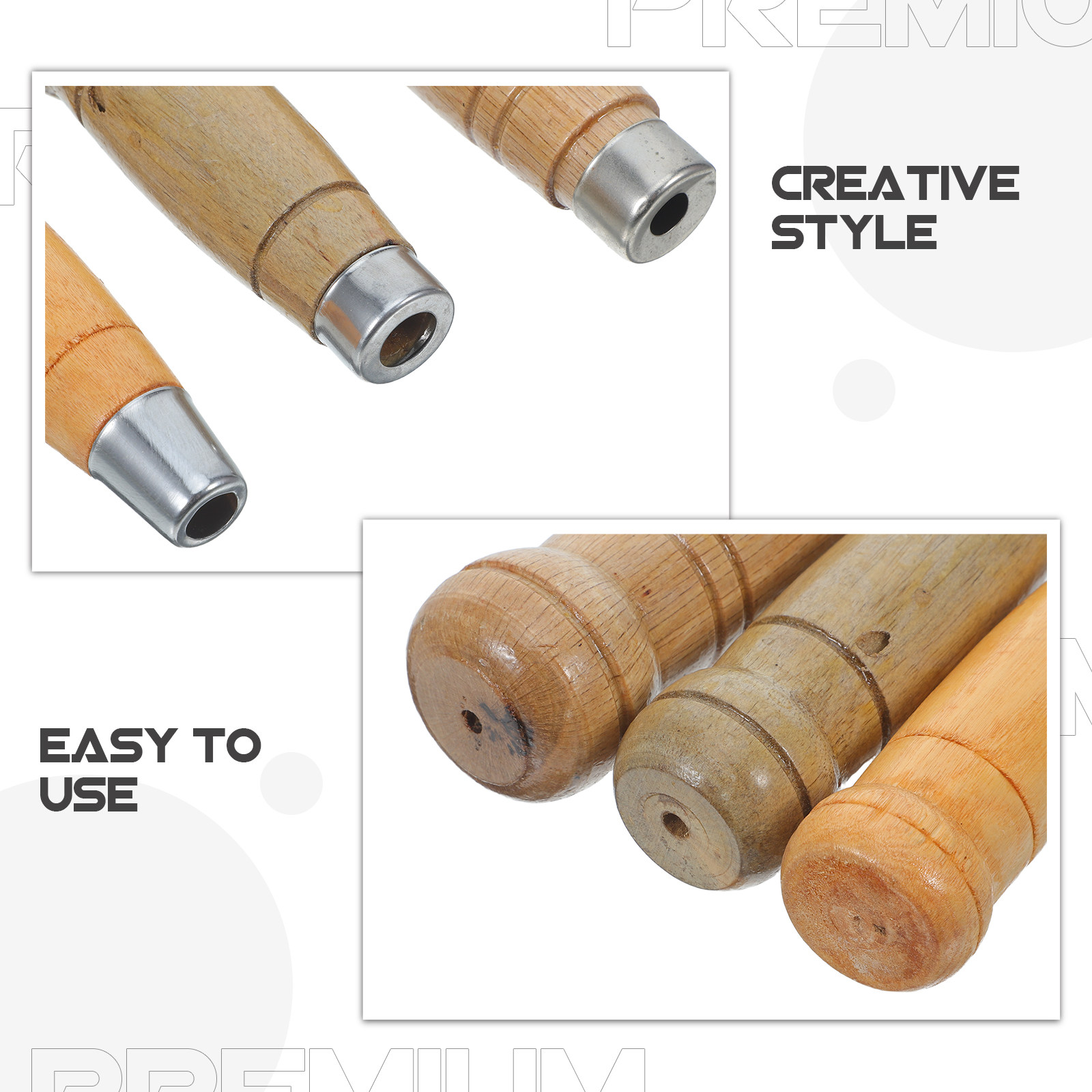 3pcs Wooden Knife Handle Grips - огляд і ціна Japanese Knife