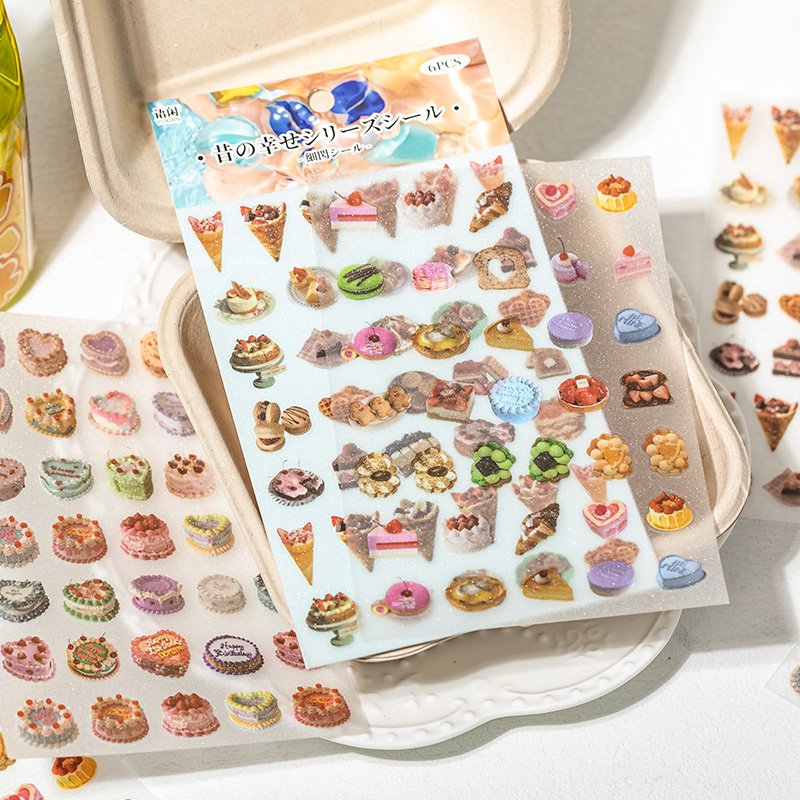 6 Sheets Cute Cake snacks them - огляд і ціна Japanese Snacks